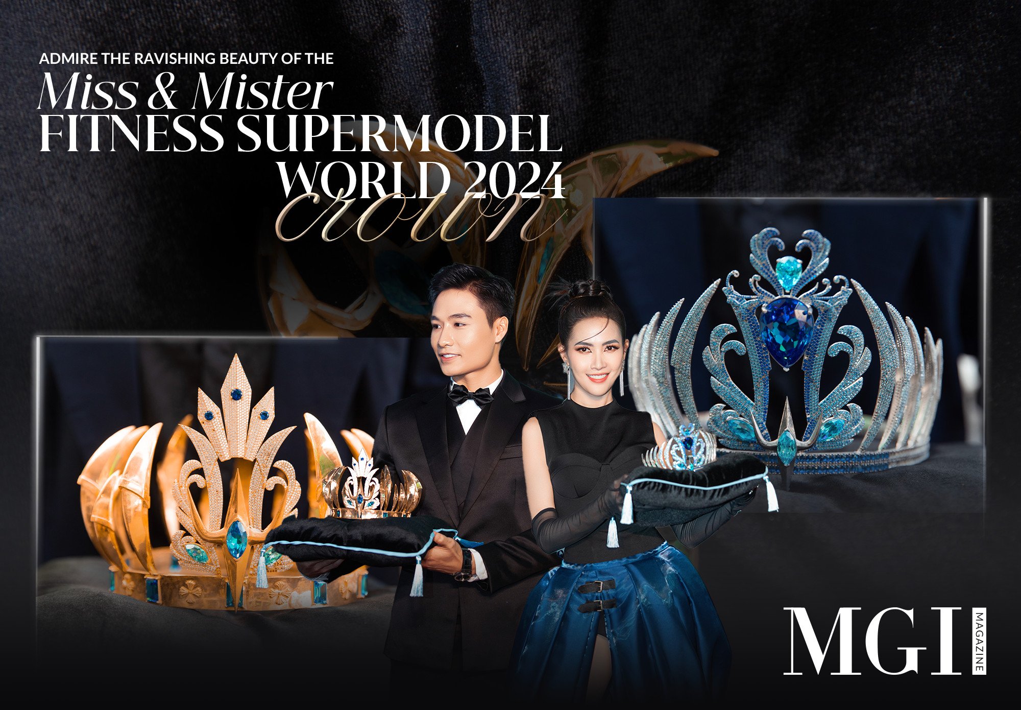 Admire the ravishing beauty of the Miss & Mister Fitness Supermodel World 2024 crown